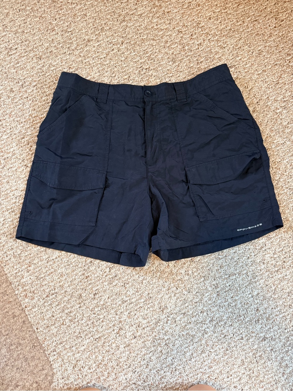 Men's Black PFG Shorts with Utility Pockets
